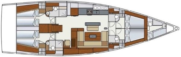 Hanse 575 - 4 cabins