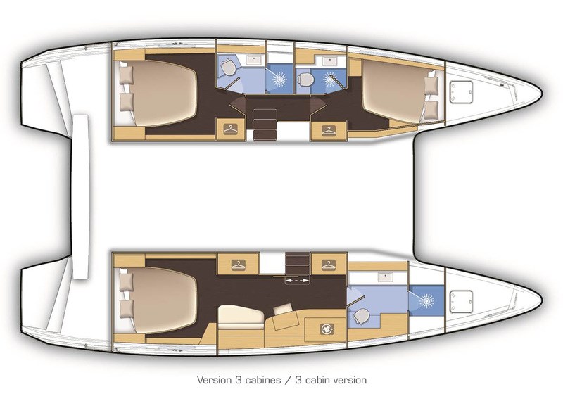 Lagoon 42 - 3 cabins