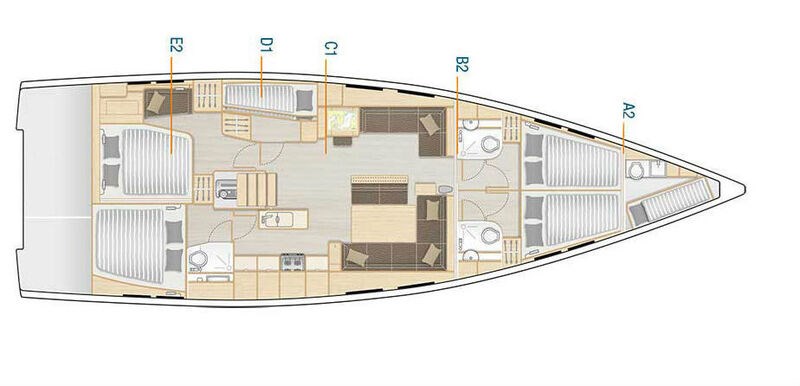 Hanse 548 charter