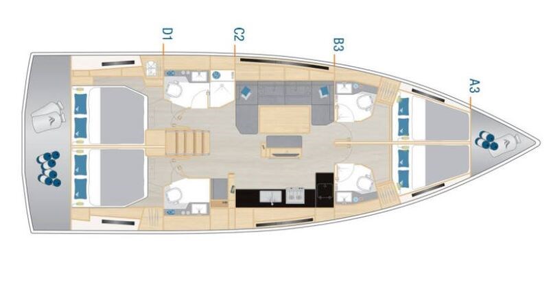 Hanse 460 4 cabins