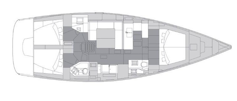 Elan 50.1 Impression 4 cabins