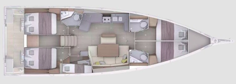 Beneteau Oceanis 47 5 cabins