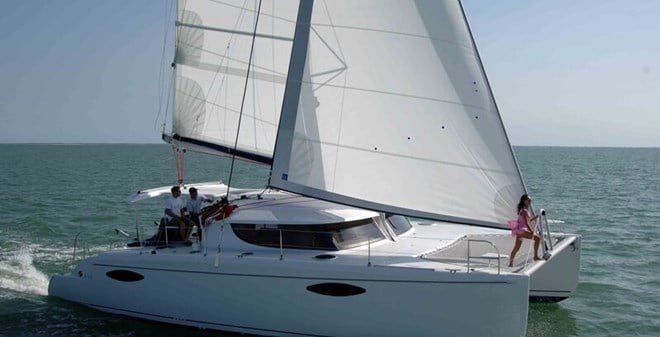 Fountaine Pajot Orana 44 ID575 - Catamaran sailing yacht in marina ...