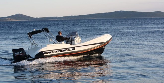 ZAR 57 WD ID4263 - Rib boat in marina Sukosan for charter in Croatia