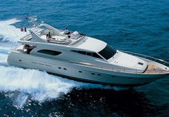 L Ferretti 720 for charter in Split