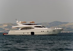 L Ferretti 780 for charter in Split